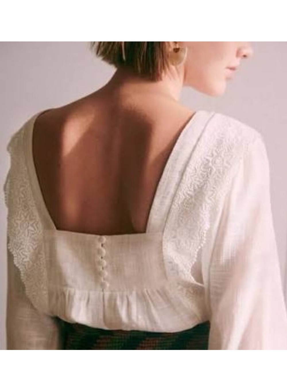 Sezane Cléo Blouse Écru.- Size 34